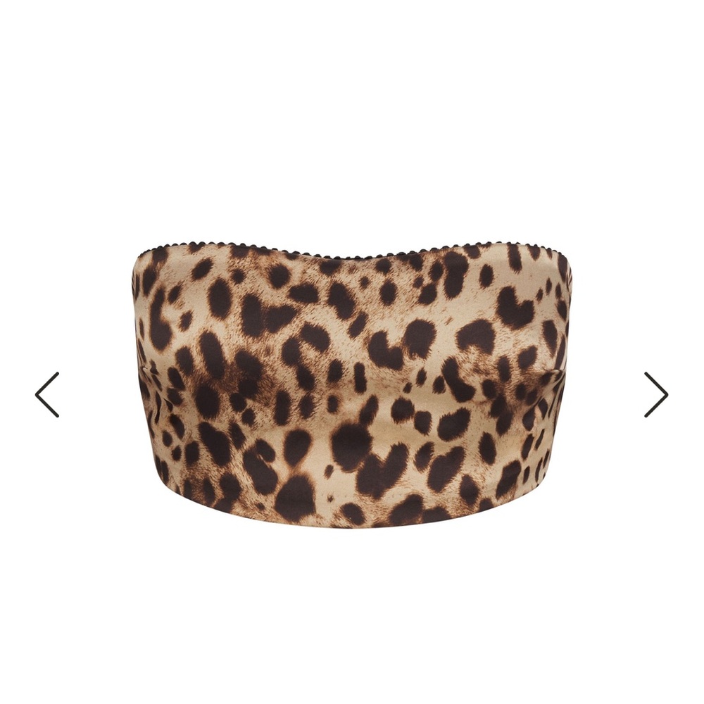 DOLCE & GABBANA x SKIMS | Silk Bandeau Crop Top, size Small / S